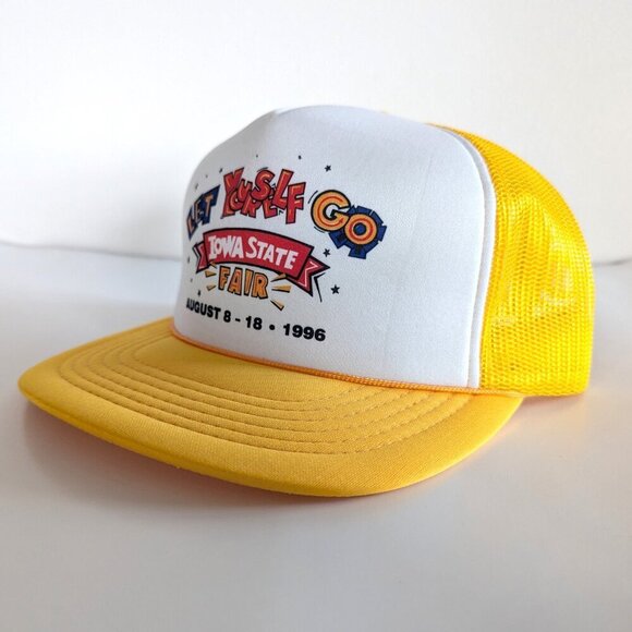 Vintage Other - Vintage 1996 Snapback Iowa State Fair Hat 90s Retro Trucker Hat